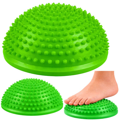 Senzorická polokoule pro masáž a rovnováhu 16 cm – zelená