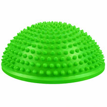 Senzorická polokoule pro masáž a rovnováhu 16 cm – zelená