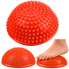 Senzorická polokoule pro masáže a balanční cvičení – oranžová 16 cm