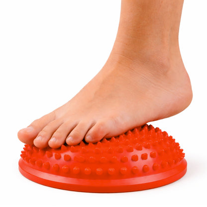 Senzorická polokoule pro masáže a balanční cvičení – oranžová 16 cm