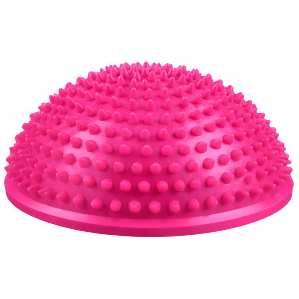 Senzorická polokoule pro masáže a cvičení rovnováhy – růžová, 16 cm