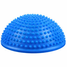 Senzorická polokoule pro masáže a rovnováhu modrá 16 cm