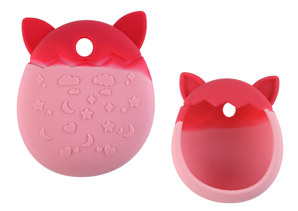 Silikonové pouzdro na Tamagotchi – tvar kočičky | růžové