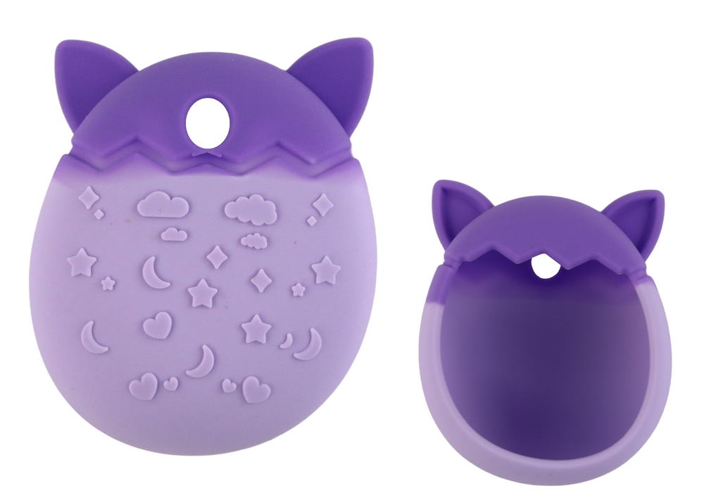 Silikonové pouzdro na Tamagotchi – tvar kočky | fialové