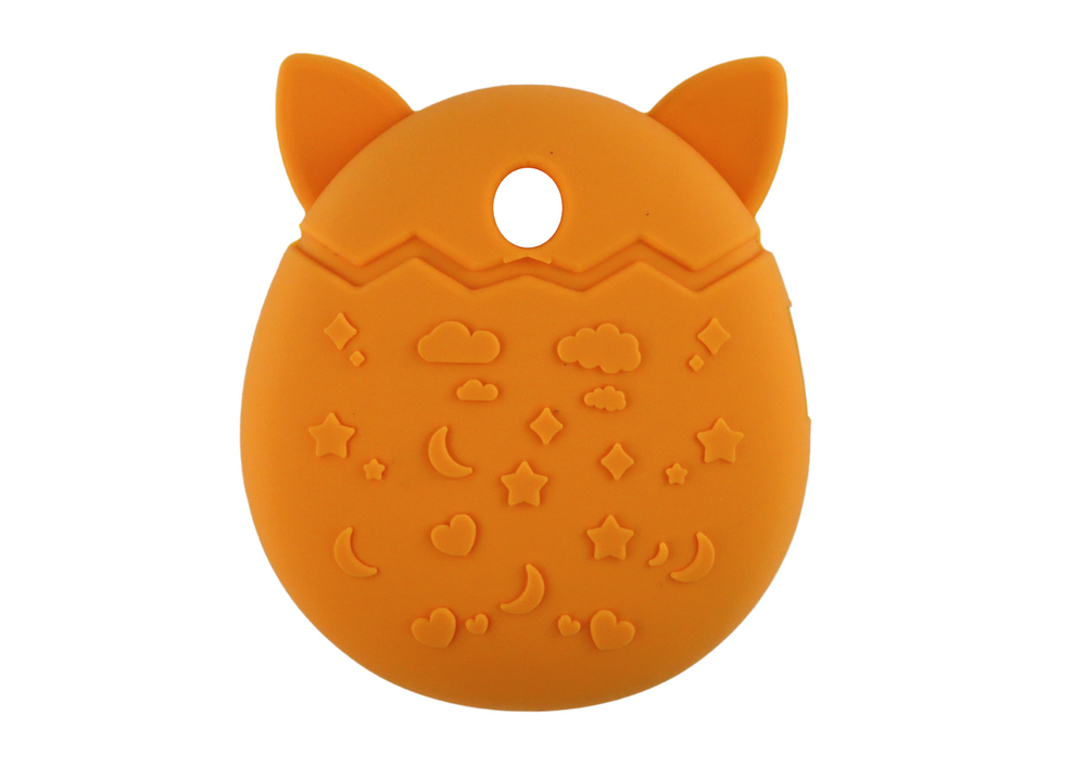 Silikonové pouzdro na Tamagotchi – tvar kočky oranžové