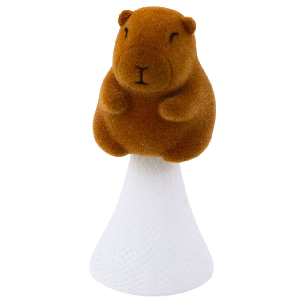 Skákající kapybara na pružině Pop Up 10cm béžová hnědá