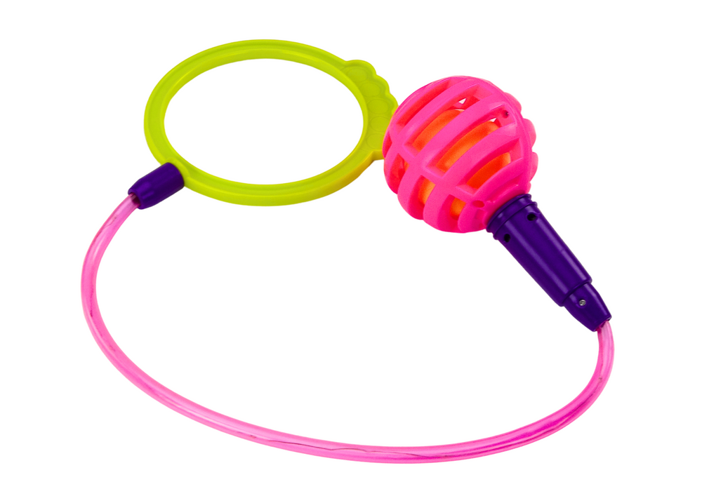 Skakanka na nohu s LED světly růžová – Skipper Hula Hop