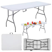 Skládací stůl 180x74 cm – cateringový banketový | bílý