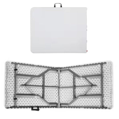 Skládací stůl 180x74 cm – cateringový banketový | bílý