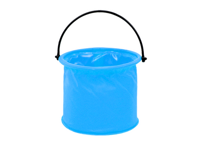 Skládací víceúčelové kbelíček PVC do vody modré