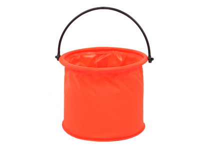 Skládací víceúčelové kbelíček PVC do vody oranžový
