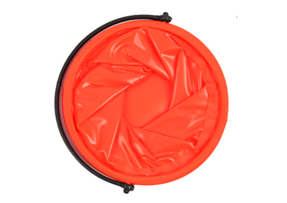 Skládací víceúčelové kbelíček PVC do vody oranžový