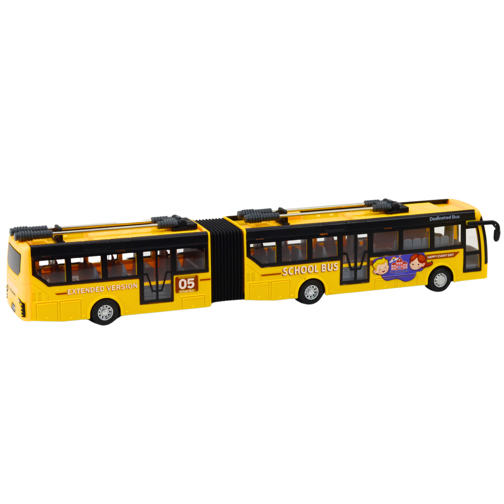 Školní autobus na dálkové ovládání RC kloubový 1:32 žlutý