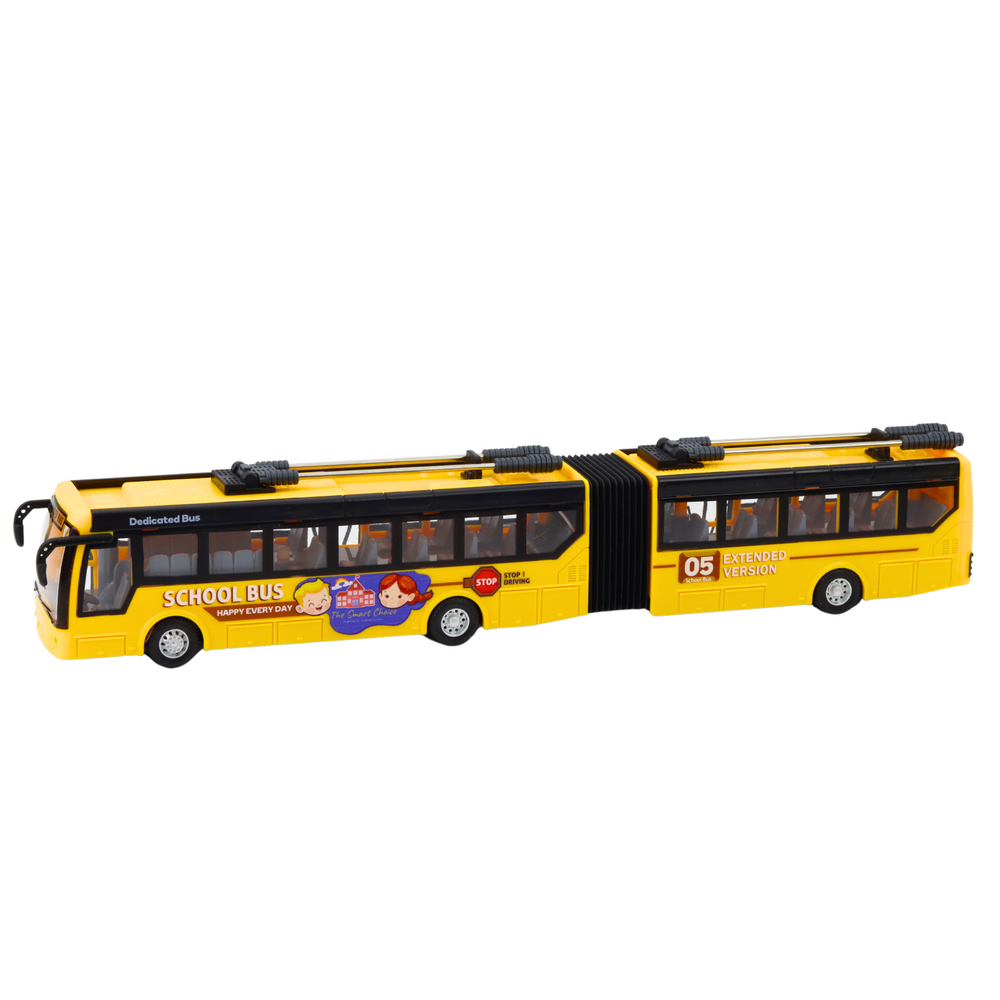 Školní autobus na dálkové ovládání RC kloubový 1:32 žlutý