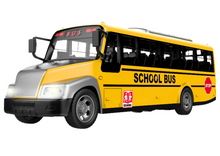 Školní autobus na dálkové ovládání RC se světly žlutý
