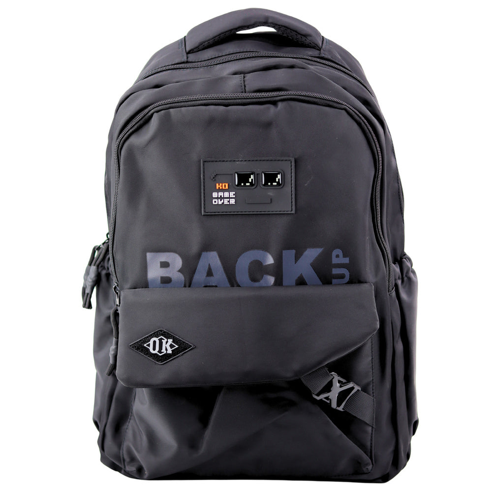 Školní batoh 23L 46cm – 6 kapes černý | Back Up