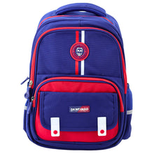 Školní batoh s hrudním pásem 20L – 38cm modro červený