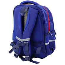 Školní batoh s hrudním pásem 20L – 38cm modro červený