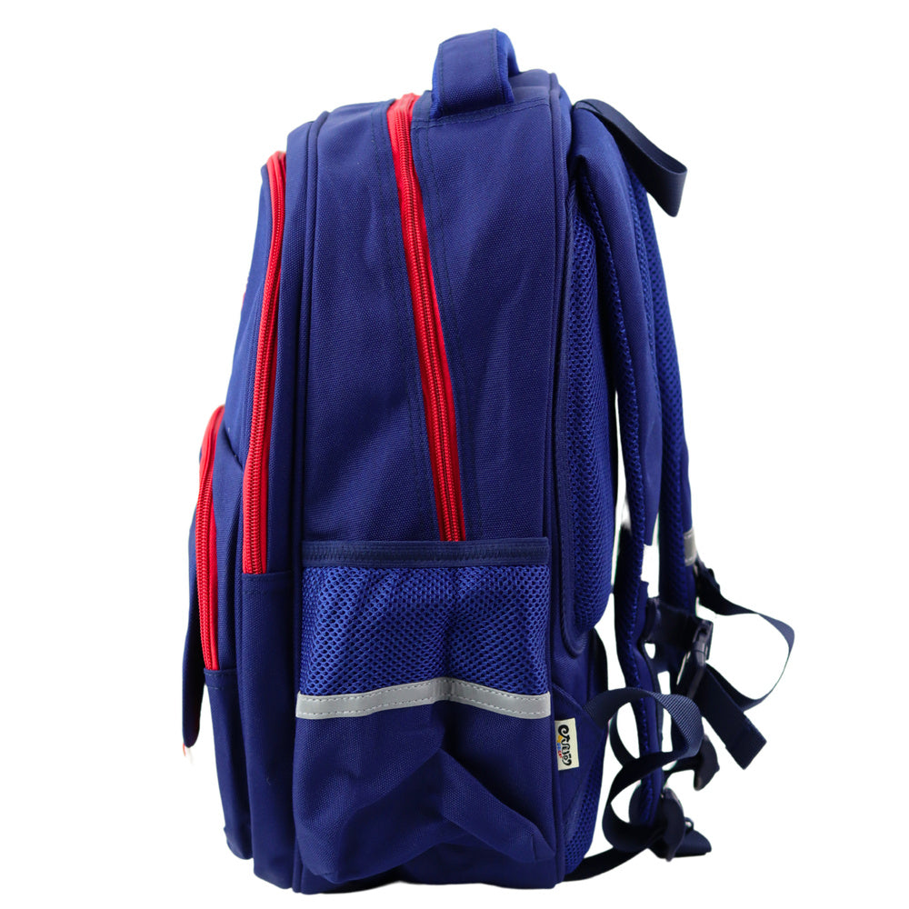 Školní batoh s hrudním pásem 20L – 38cm modro červený