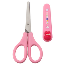 Školní nůžky s ochranným krytem zajíček 14cm růžové