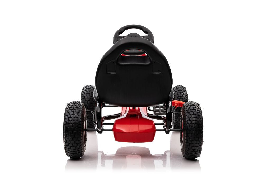 Šlapací gokart G208 – s ručním brzděním a spojkou | červený