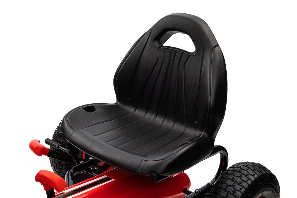 Šlapací gokart G208 – s ručním brzděním a spojkou | červený