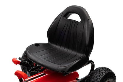 Šlapací gokart G208 – s ručním brzděním a spojkou | červený
