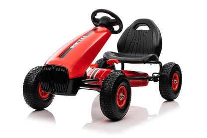 Šlapací gokart G208 – s ručním brzděním a spojkou | červený
