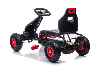 Šlapací motokára G18 – dětské vozítko | červená