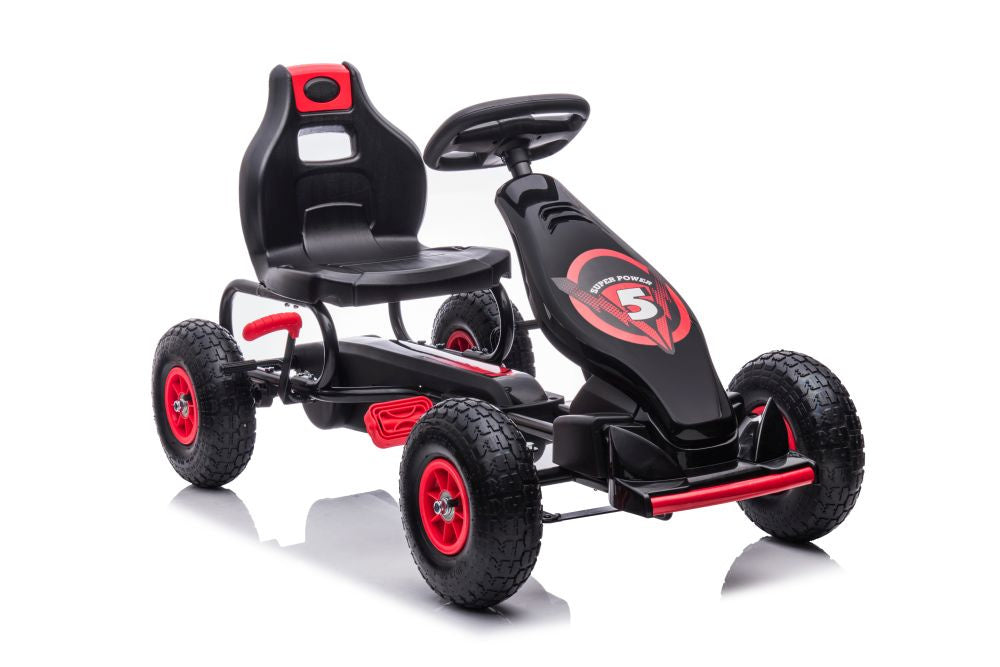Šlapací motokára G18 – dětské vozítko | červená