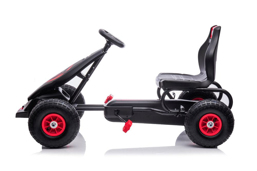 Šlapací motokára G18 – dětské vozítko | červená