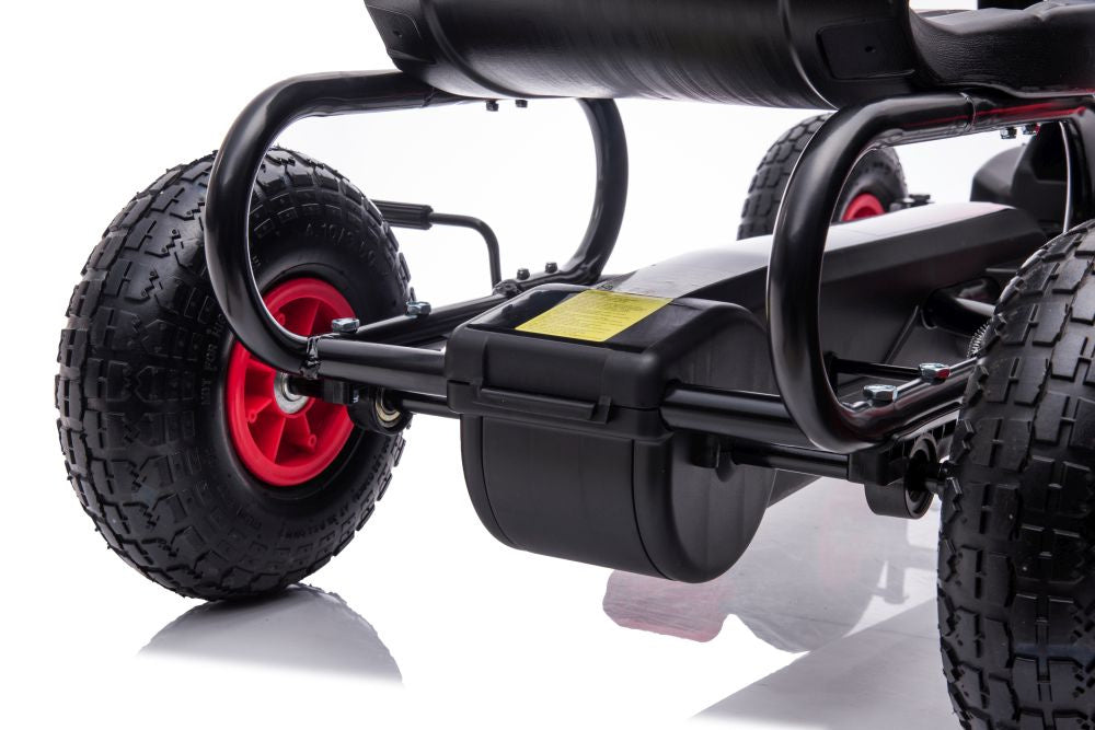 Šlapací motokára G18 – dětské vozítko | červená