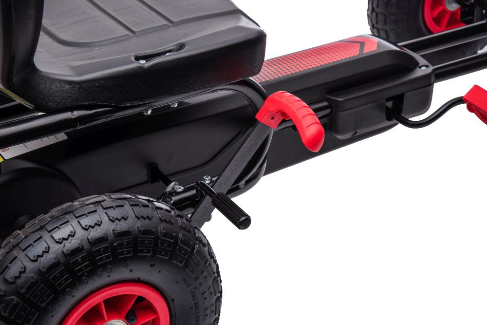 Šlapací motokára G18 – dětské vozítko | červená