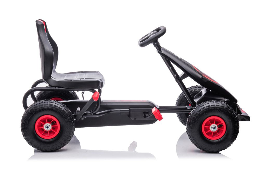 Šlapací motokára G18 – dětské vozítko | červená