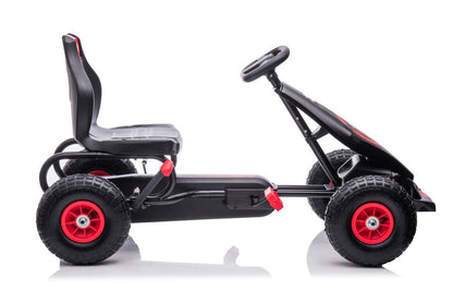 Šlapací motokára G18 – dětské vozítko | červená