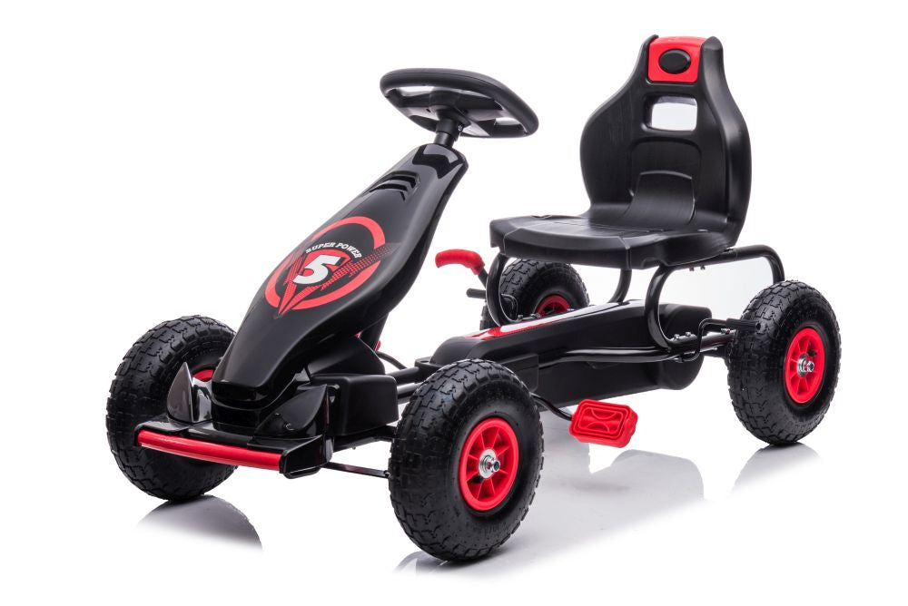 Šlapací motokára G18 – dětské vozítko | červená