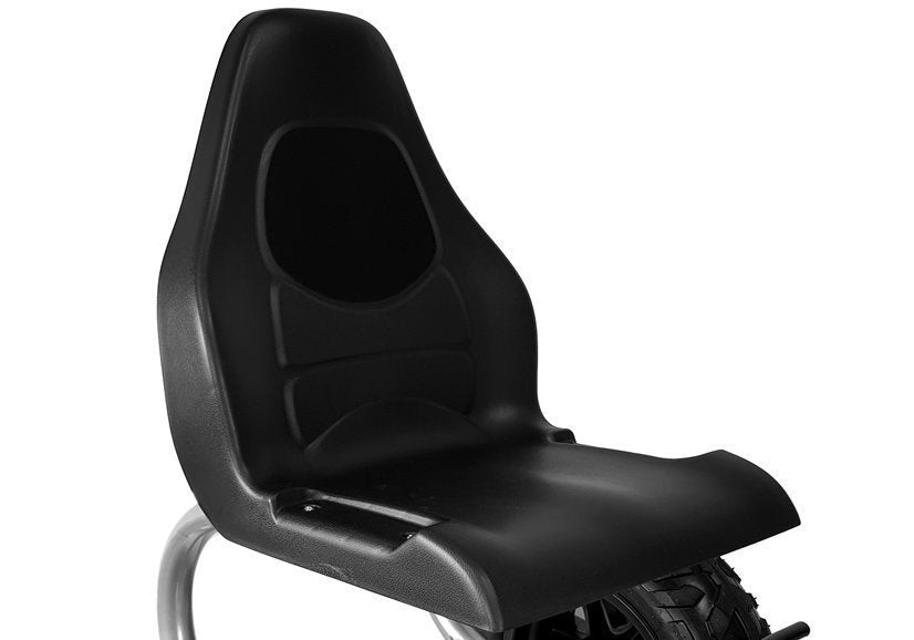 Šlapací motokára s nafukovatelnými koly a ruční brzdou modrá