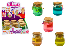 Slime hmota ve skleničce 150g 9 barev senzorická hračka