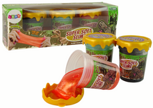 Slime třpytivý dinosauří DIY měkký 3 barvy