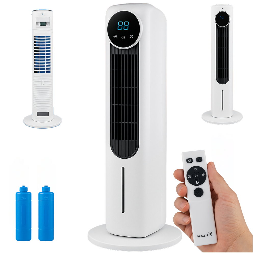 Sloupový ventilátor s vodním chlazením – 60W bílý ionizace