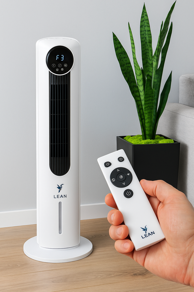 Sloupový ventilátor s vodním chlazením – 60W bílý ionizace