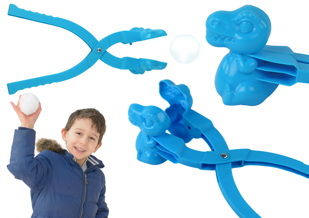 Sněhová forma na sněhuláky dinosaurus – modrá 35cm
