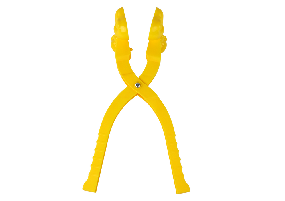 Sněhová formička dinosaurus 35cm – žlutá | zimní hračka