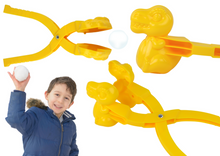 Sněhová formička dinosaurus 35cm – žlutá | zimní hračka