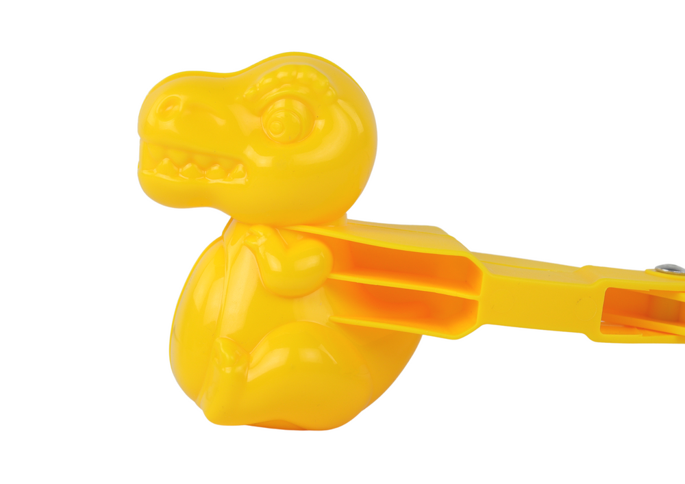 Sněhová formička dinosaurus 35cm – žlutá | zimní hračka