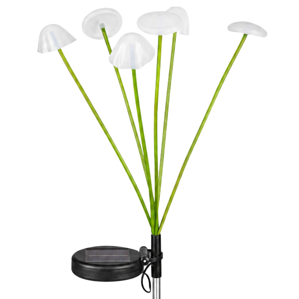 Solární zahradní lampa dekorativní houbičky s LED světlem 70cm