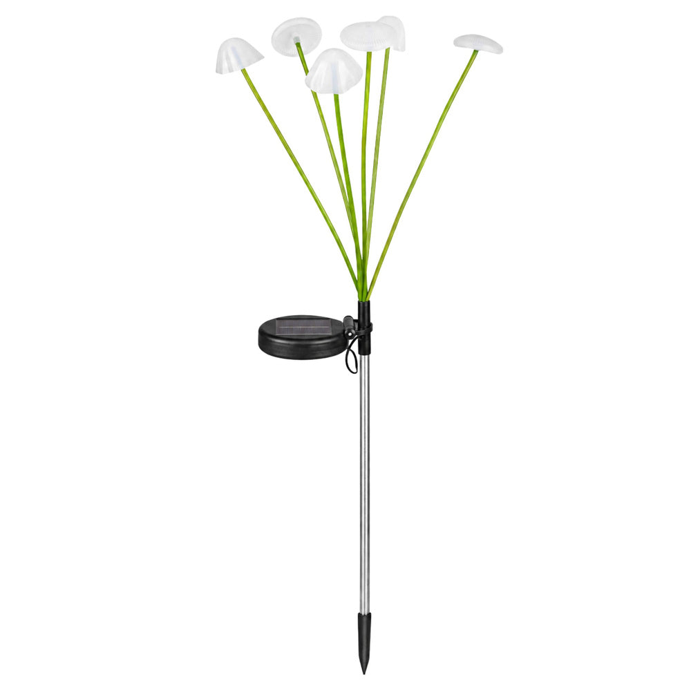 Solární zahradní lampa dekorativní houbičky s LED světlem 70cm