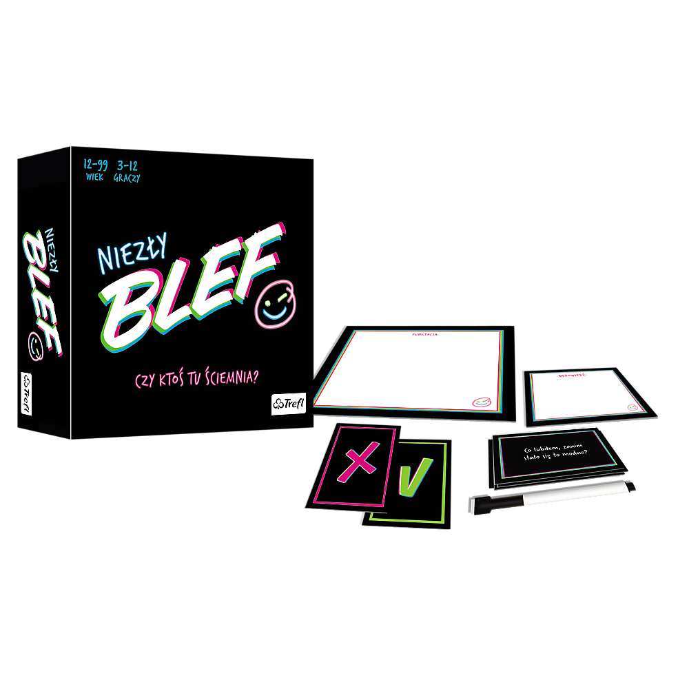 Společenská hra blufování s kartami pro 3 12 hráčů – Trefl