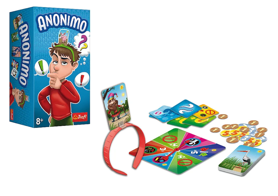 Společenská hra Hádej kdo jsi s čelenkami a kartami – Trefl