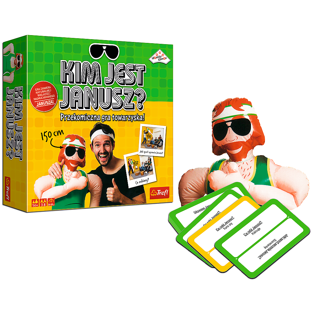 Společenská hra s nafukovacím Januszem – Trefl 02378